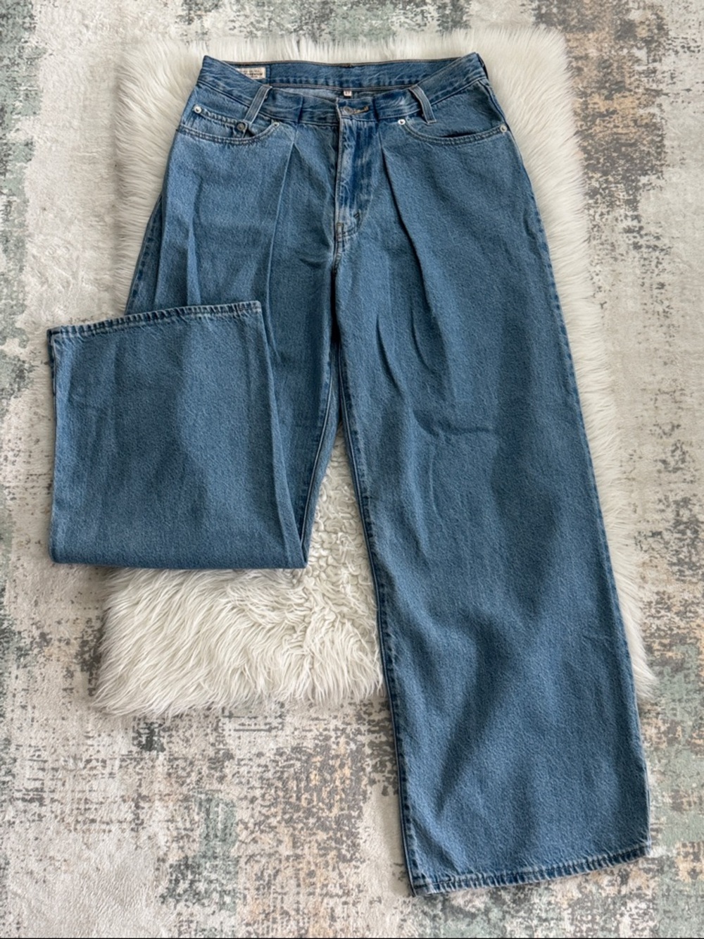 Levi’s Premium Wide-Leg Blue Jeans